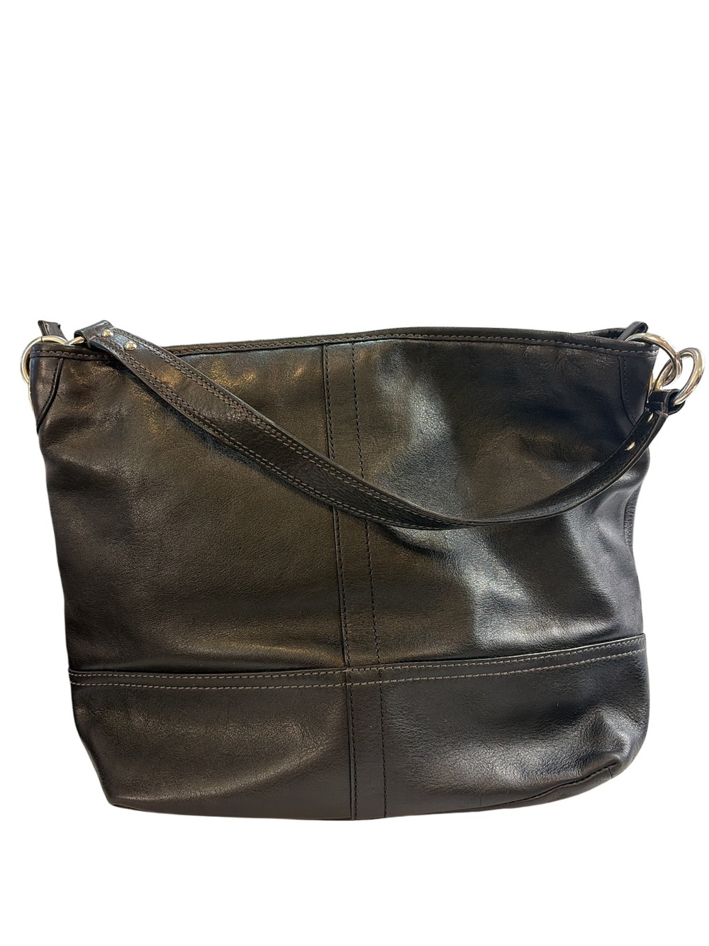 Authentic Coach Hamptons Weekend Perforated Leather Tote Bag - Picture 5 of 9